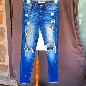 Kancan Destructed Skinny Jeans